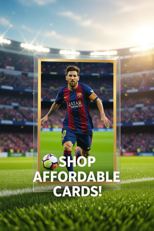 Affordable sports card collection with raw and graded cards