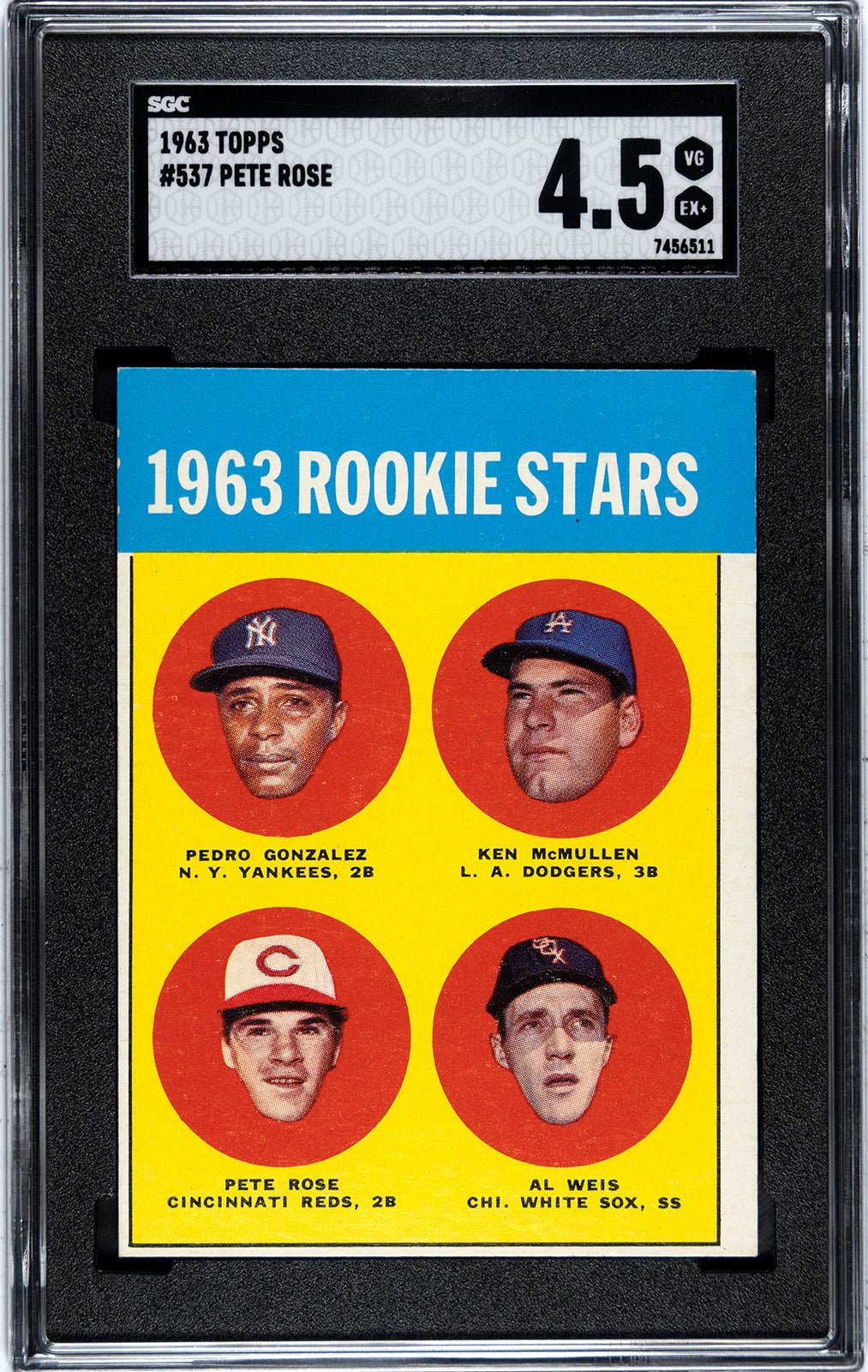 Pete Rose Rookie - SGC 4.5