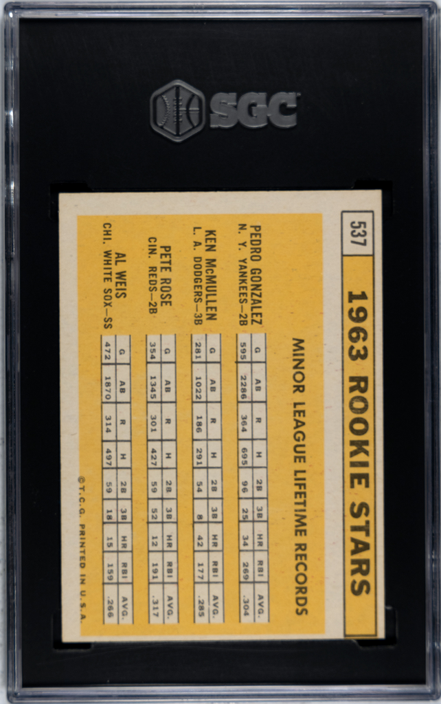 Pete Rose Rookie - SGC 4.5