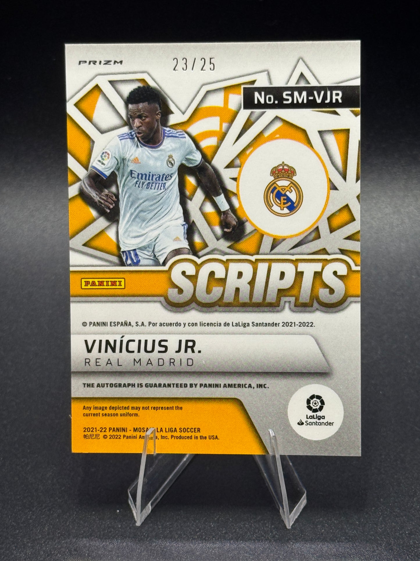 2021-22 Mosaic Scripts #SM-VJR Vinicius Jr Auto /25