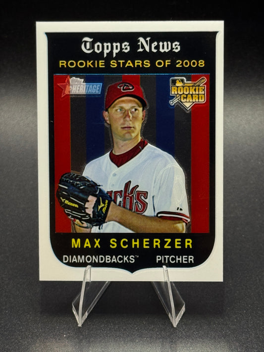 2008 Topps Heritage Chrome #C298 Max Scherzer RC /1959