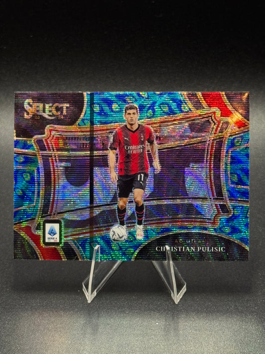 2023-24 Panini Select Christian Pulisic #203 Field Level Peacock Wave Prizm