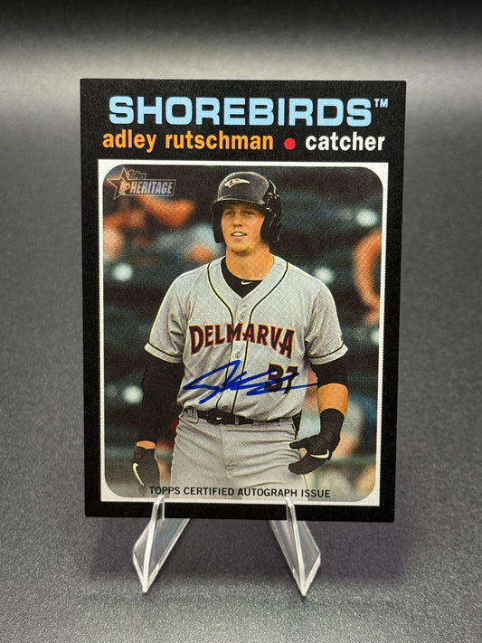 2020 Topps Heritage Minor League Edition Adley Rutschman Auto #201